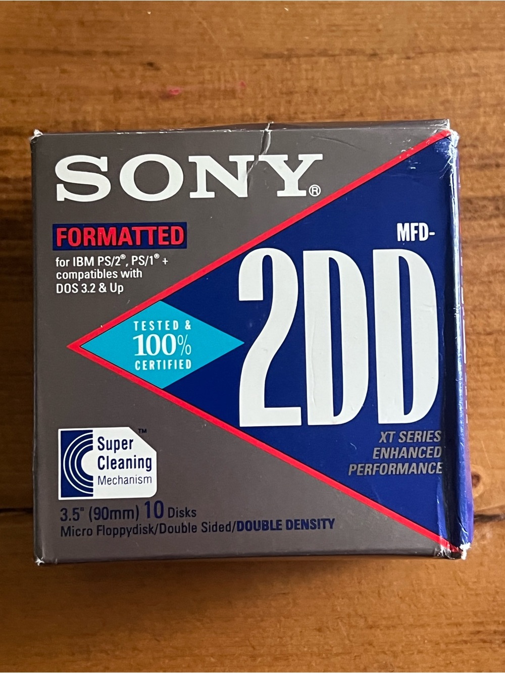 Sony 2DD Floppy Disks IBM Formatted 3.5 Inch 10 Pack NEW